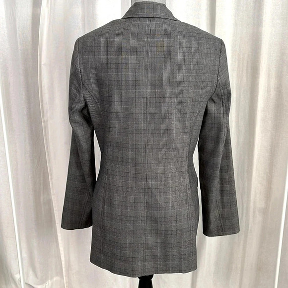 NWOT Houndstooth Check oversized Blazer Red Lining, size 10 - Picture 6 of 9